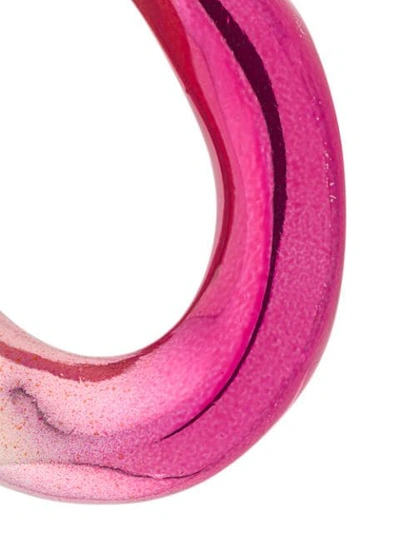 Shop Annelise Michelson Medium Broken Chain Earrings In Pink