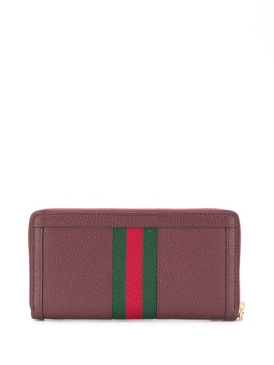 Shop Gucci Gg Continental Wallet In 红色