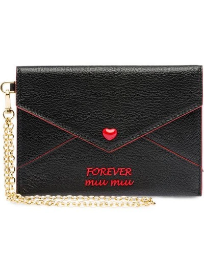 Shop Miu Miu Wallet In Black