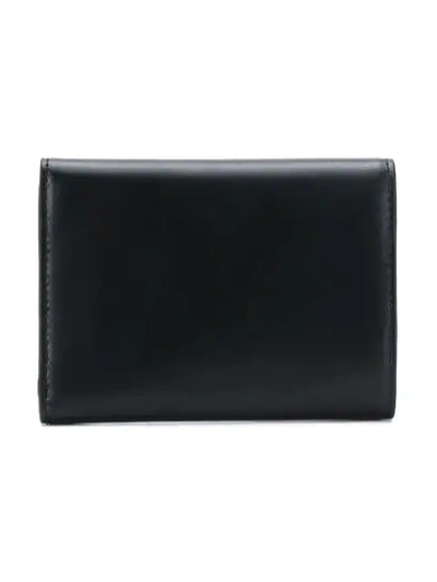 Shop Karl Lagerfeld Signature Fold Wallet In Black