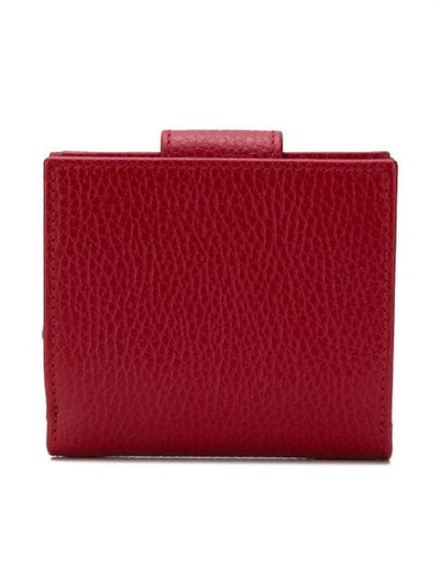 Shop Gucci Gg Marmont Card Holder - Red