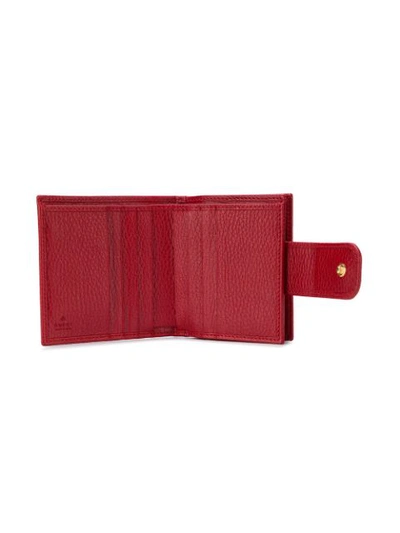 Shop Gucci Gg Marmont Card Holder - Red