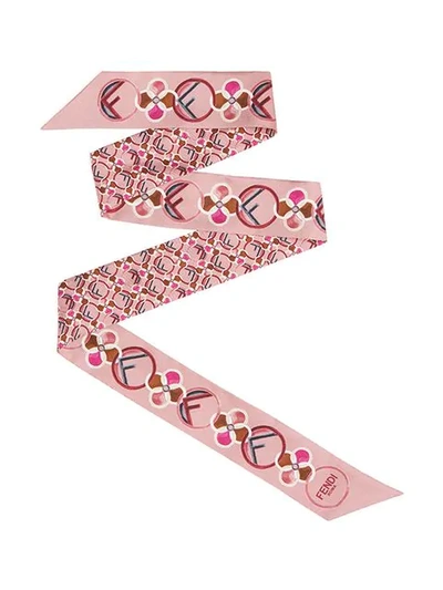 Shop Fendi F Is  Wrappy Scarf In Pink