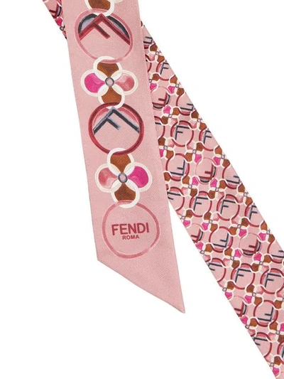 Shop Fendi F Is  Wrappy Scarf In Pink