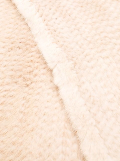 Shop Liska Classic Fur Scarf In White