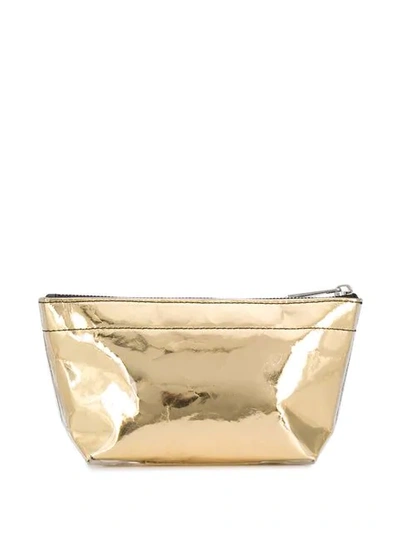 Shop Marc Jacobs Foil Makeup Bag In 710  Gold
