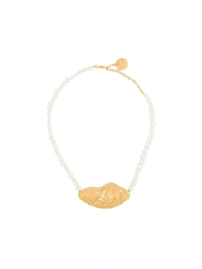 BY ALONA LARGE SHELL PEARL NECKLACE - 白色