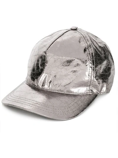 Shop Fabiana Filippi Classic Baseball Cap - Silver