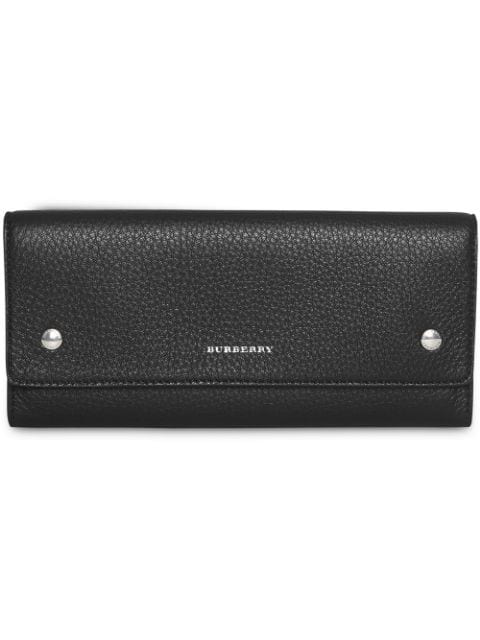 burberry leather continental wallet