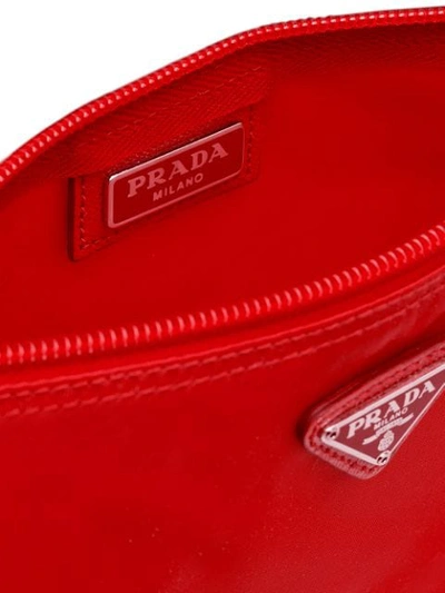 Shop Prada Vela Pouch In Red