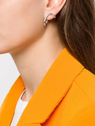 Shop Charlotte Chesnais Slide Small Earrings In Metallic