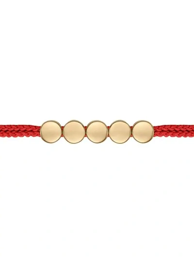 Shop Monica Vinader Linear Bead Coral Bracelet In Red