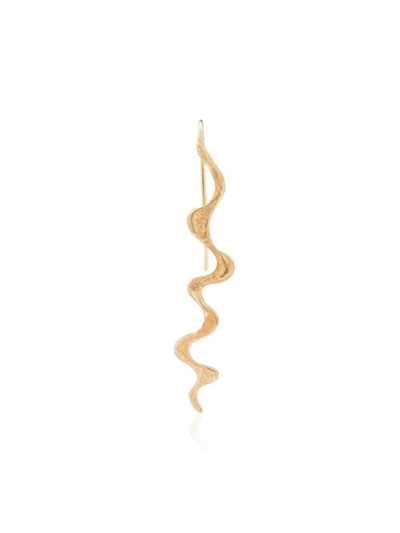 Shop Orit Elhanati Gold Nude Plain Earring - Metallic