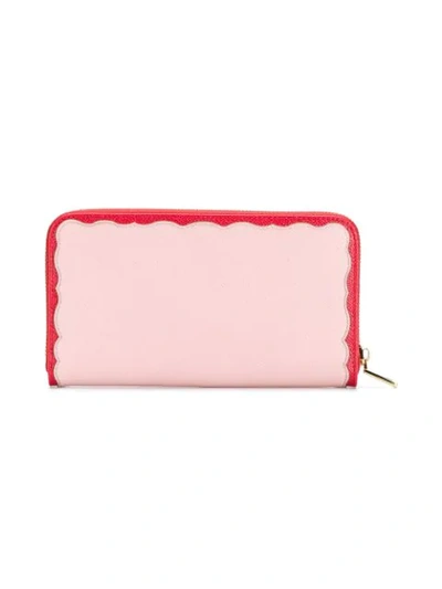 Shop Dolce & Gabbana Love Patch Wallet In Pink