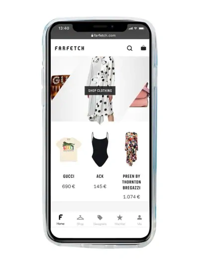 Shop Chiara Ferragni Chiara's Suite Iphone 8 Case In White