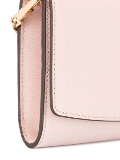 Shop Tory Burch Robinson Chain Wallet In Pink