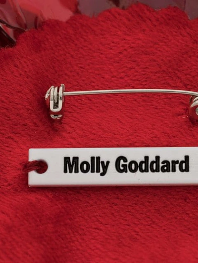 Shop Molly Goddard Flower Brooch - Red
