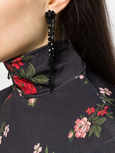 Simone Rocha Pendant Drop Earrings In Black