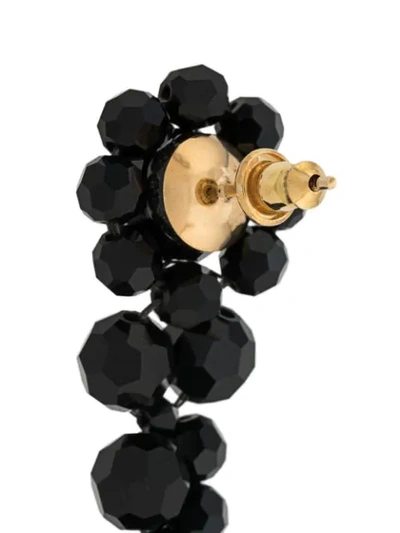 Simone Rocha Pendant Drop Earrings In Black