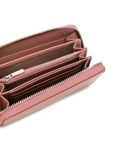 Shop Lancaster Compact Continental Wallet In Pink