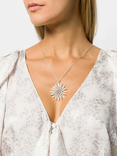 Shop Rachel Jackson Rockstar Necklace In Silver