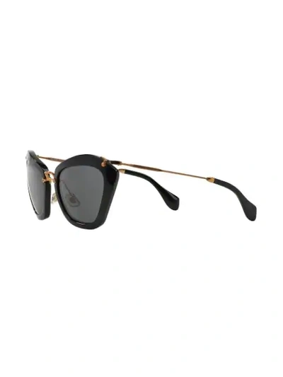 Shop Miu Miu Noir Sunglasses In Black