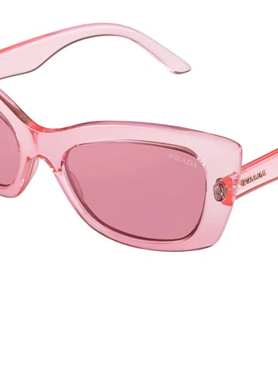 Shop Prada Postcard Eyewear In Pink