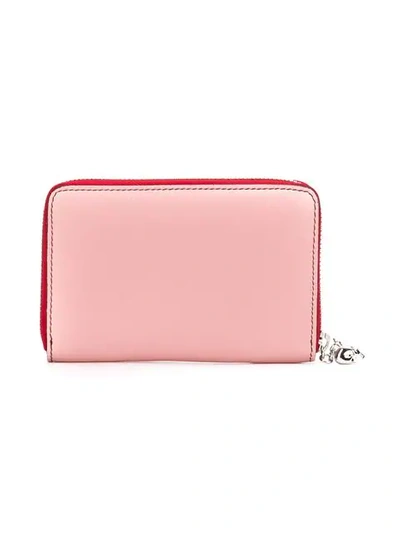 Shop Alexander Mcqueen Small Zip Wallet In Pink