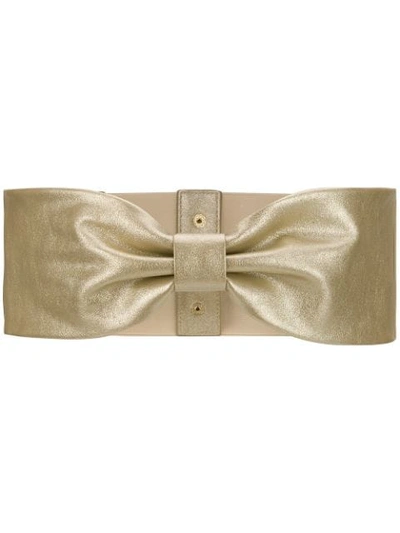 Shop Liu •jo Liu Jo Front Knot Belt - Gold