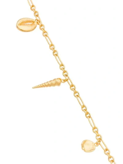 Shop Anni Lu Treasure Shell Charm Necklace In Gold