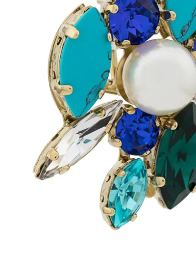 Shop Shourouk Swarovski Crystal Earrings In Blue