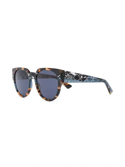 Shop Dior 'lady ' Sonnenbrille In Brown