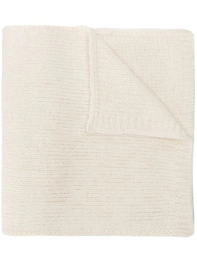 Shop Majestic Filatures Soft Knit Scarf - White