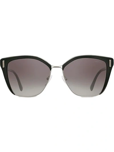 Shop Prada Mod Eyewear Sunglasses In Black