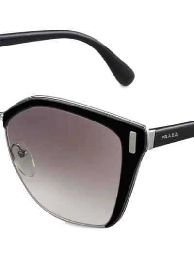 Shop Prada Mod Eyewear Sunglasses In Black