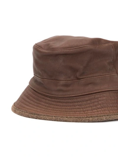 Shop Hermes Motsch Bucket Hat In Brown