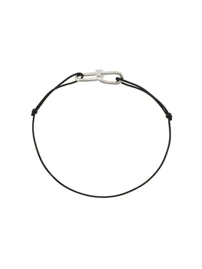 Shop Annelise Michelson Extra Small Wire Cord Bracelet - Black