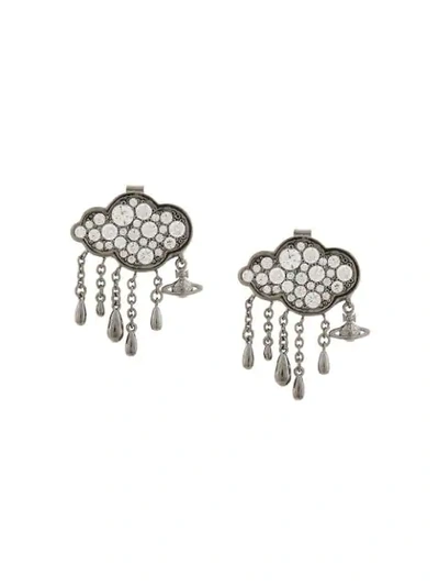 Shop Vivienne Westwood Shira Earrings In Silver
