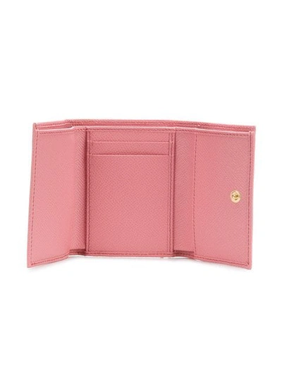 Shop Dolce & Gabbana Flap Wallet In Pink