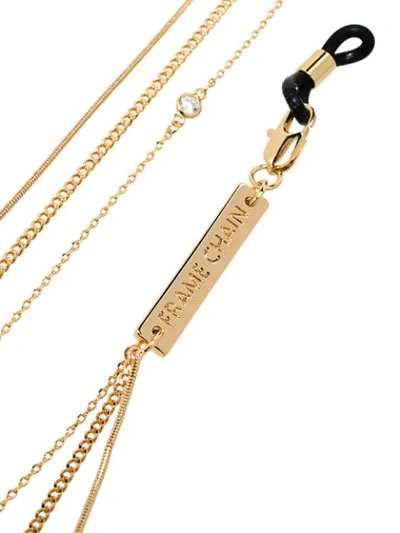 Shop Frame Chain Gold-plated In Chainz Crystal Embellished Chains