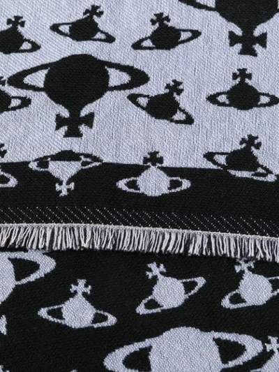 Shop Vivienne Westwood Orb Scarf - Black