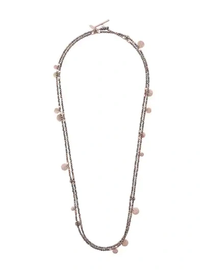 Shop Brunello Cucinelli Layered Bead Necklace In Gold