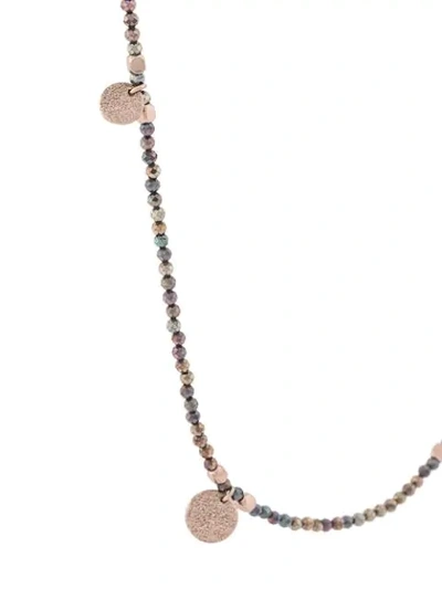 Shop Brunello Cucinelli Layered Bead Necklace In Gold