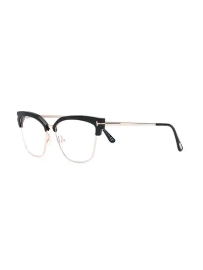 TOM FORD EYEWEAR CAT EYE SHAPED GLASSES - 黑色