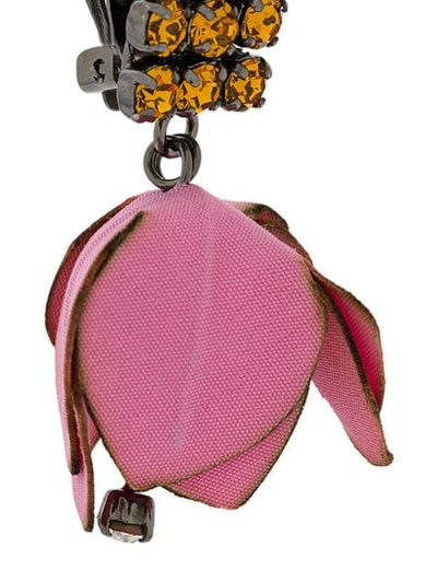 Shop Marni Flower Clip In Pink