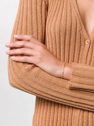 Monica Vinader Skinny Short Bar Diamond Bracelet In Gold