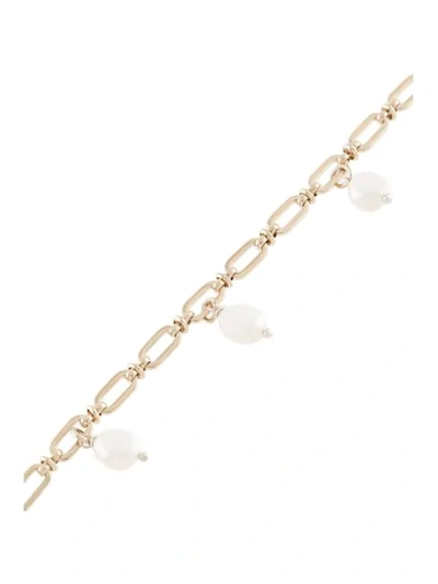 Shop Justine Clenquet Lila Drop Pearl Choker In Silver