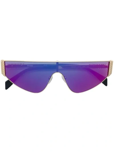 Shop Moschino Eyewear Mos022/s Sunglasses In Metallic