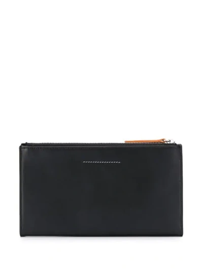 Shop Mm6 Maison Margiela Rectangular Wallet In T803 Black