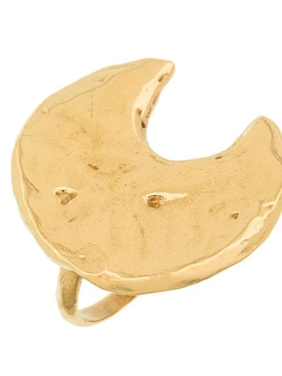 Shop Givenchy Astral Moon Ring In Metallic
